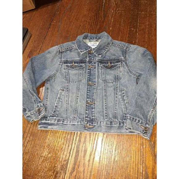 Boys Small Size 5/6 Place by Childrens Place Long Sleeve Denim Blue Jean Jacket - Picture 1 of 6